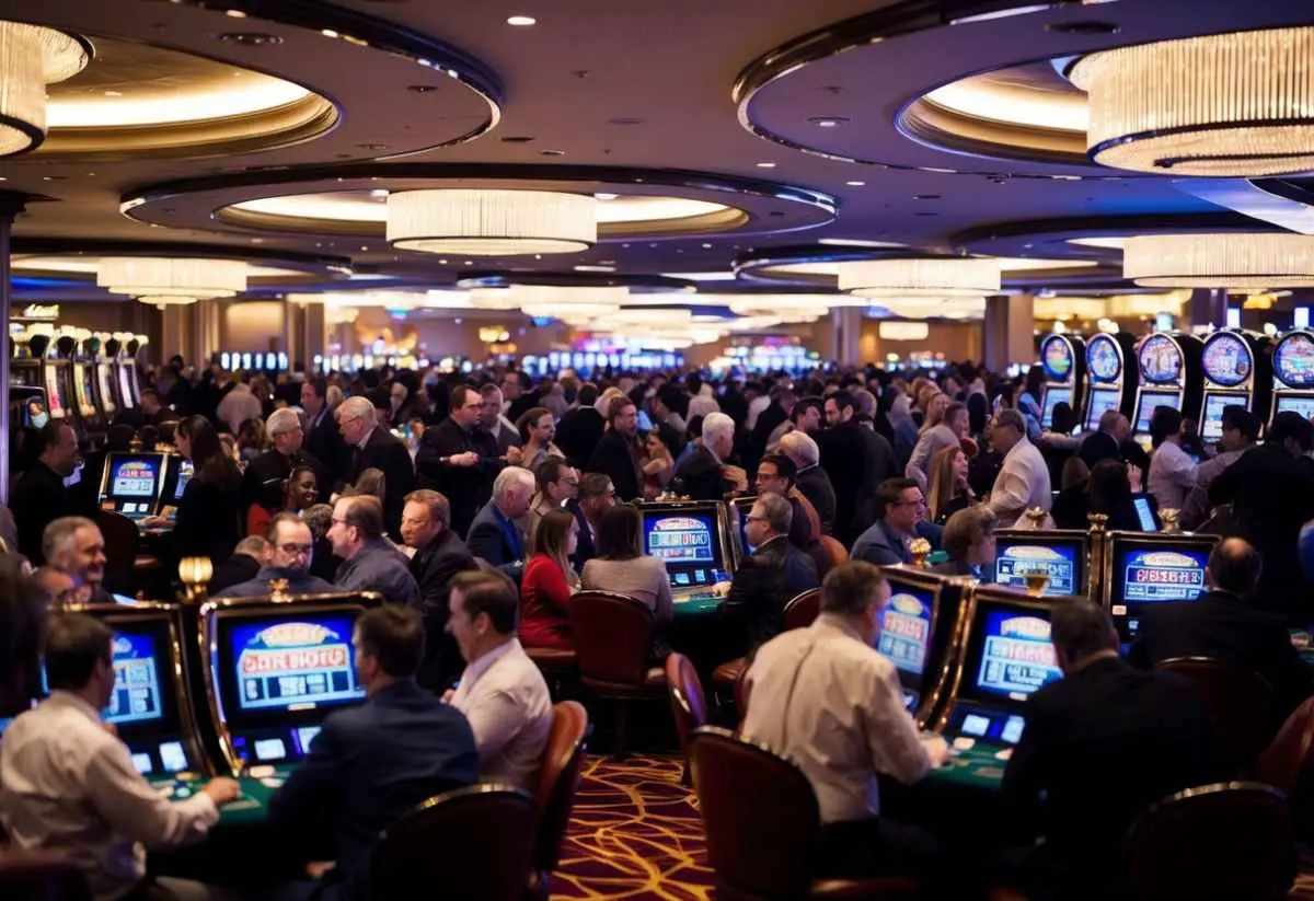 a crowded casino