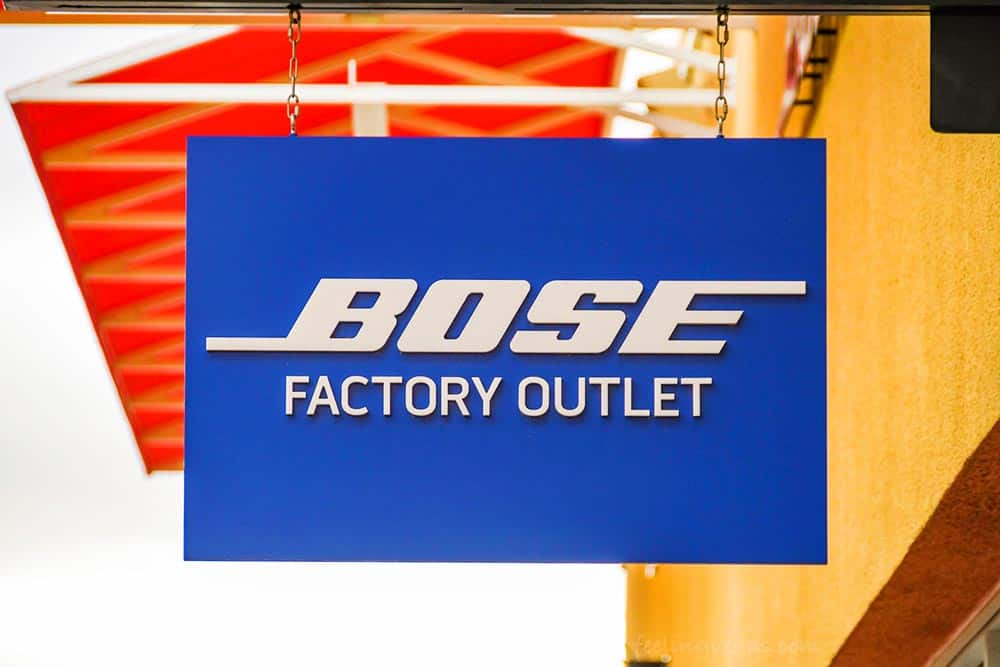 Bose Factory Outlet store in Las Vegas North Premium Outlet shopping mall.