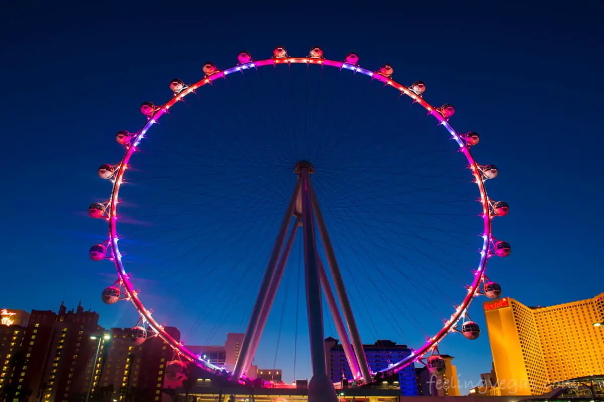 High Roller Las Vegas Cost (Best Times to Ride) 1 High Roller wheel in Las Vegas. Cost, tips for riding, and discounts.